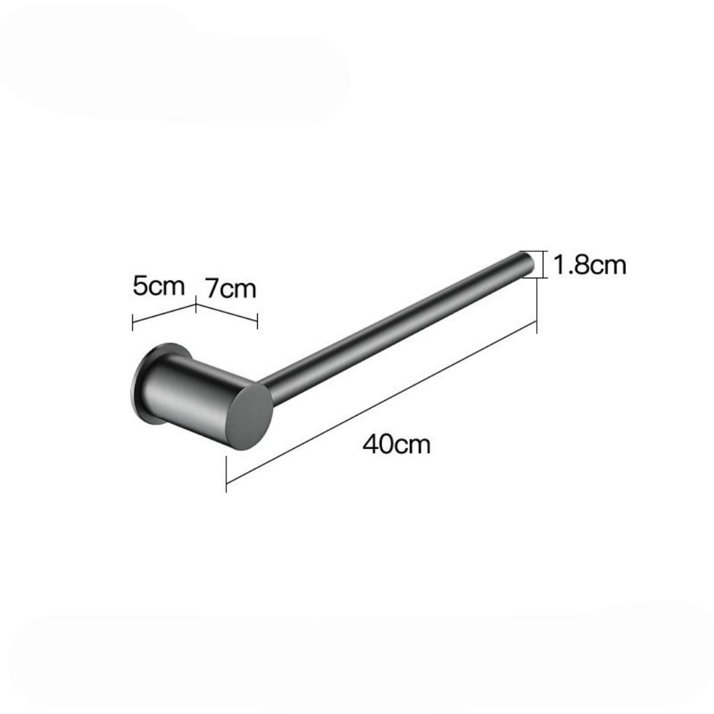 Tuqiu Brushed Gold Towel Hanger Wall Mounted Brass Towel Rack Bathroom Towel Holder Brass Towel Bar Rail Brief Towel Holder