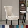 1/6PC Soft Velvet Dining Chair Cover Elastic High Back Armless Chair Cover Dustproof Solid Color Seat Slipcover for Hotel Party
