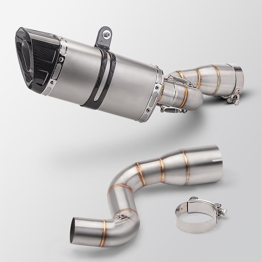 Motorcycle Exhaust Pipe  System Suitable for RC390 ADV390 Stainless Steel Mid Section Slip On Exhaust Pipe from 2020 To 2022