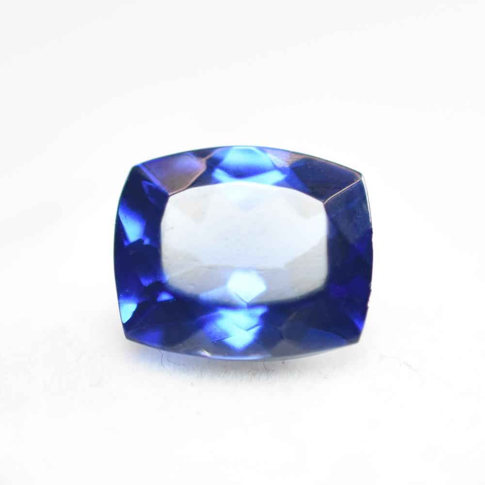 Natural Blue Sapphire Loose Gemstone 7.35 Ct Cushion Cut for Jewelry Making September Birthstone