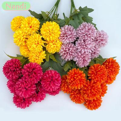 42cm Simulierte Hortensie Kamelie Künstliche Grüne Pflanze Strauß Brautstrauß DIY Heim Hochzeit Tischmittelstück Dekoration