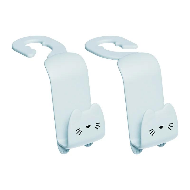 2PCS Cartoon Cute Car Seat Hook Clip, Backrest Headrest Hook Rear Seatback Multifunctional Car Interior Accessories