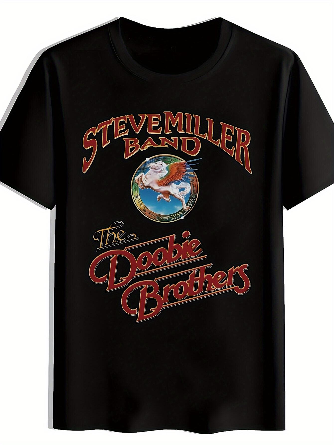 Vintage Rock Band Graphic T-shirt - The Doobie Brothers & Stevemiller Band Design XXXXL