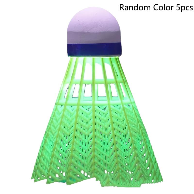 

5/10Pcs Led Badminton Lighting Balls Luminous Badminton Shuttlecocks Sports Night Glowing Training Badminton Balls Dark Games 5pcs