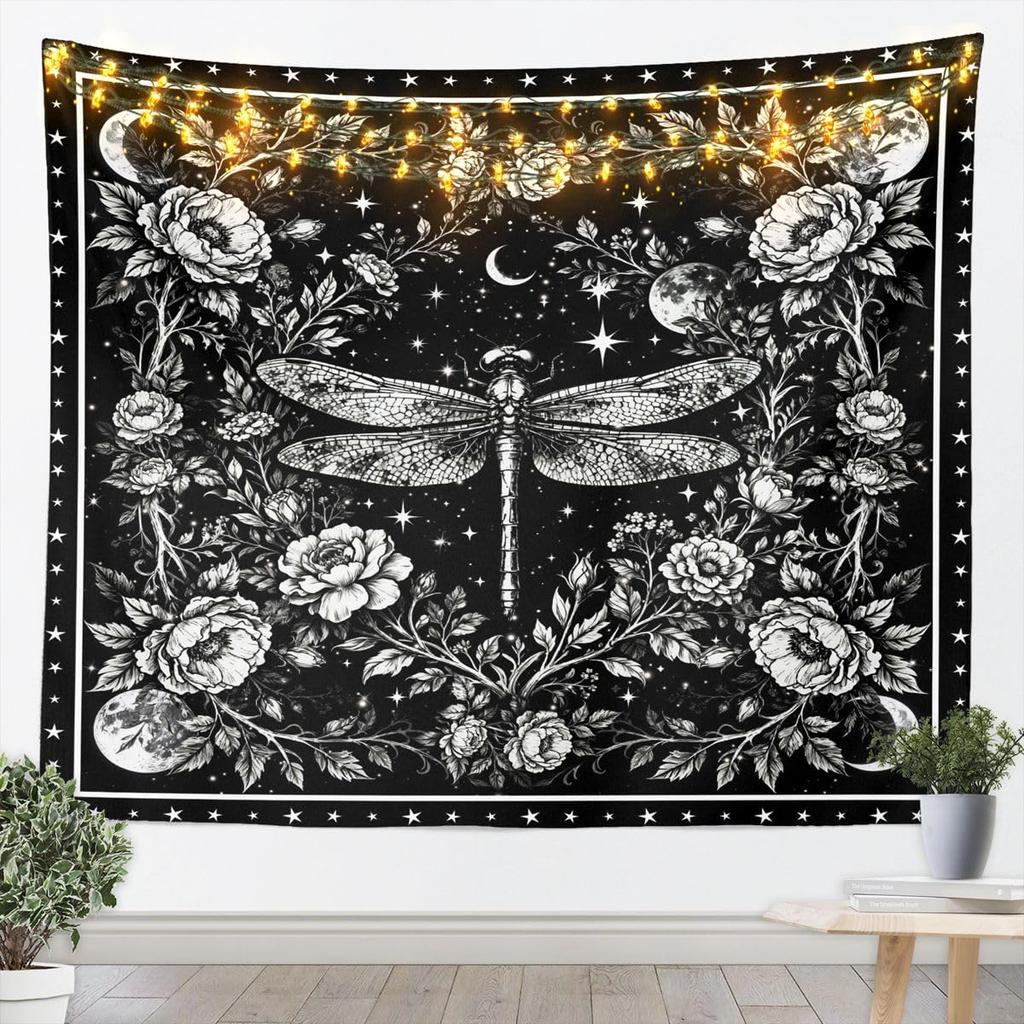 Bohemian Tapestry for Bedroom | Sun and Moon Wall Tapestry Aesthetic Antique Decor Cosmic Galaxy Tapestries, Universe Stars