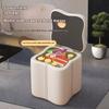 Dressing Stools Armless Leatherwear Entryway Chairs Carrying Storage Stools Makeup Room Footrest Vanity Stool for Living Room