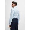 BOSS Stretch Cotton Blend Poplin Slim Fit Shirt Light Blue 50504802455 