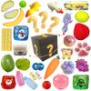 Caixa Surpresa Squishy Multi Slow-Rising Aleatório Inclui Brinquedos de Apertar Queijo Pães Cozidos e Manteiga Amendoim Brinquedo Surpresa Descompressor