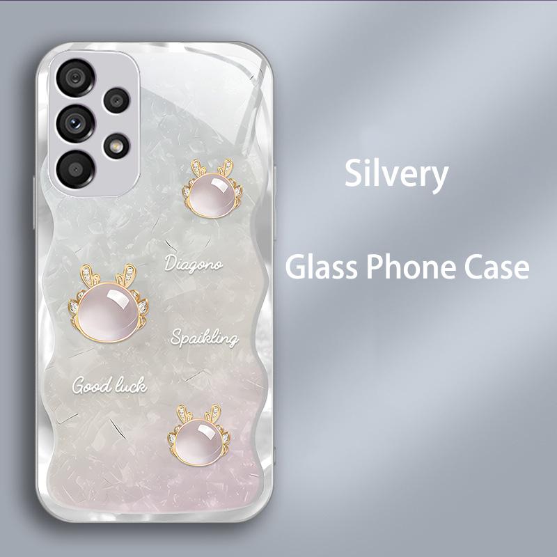 Capa de Vidro Temperado de Luxo para Samsung Galaxy A52 A52S A72 A22 A13 Lte A12 M12 A50 A50S A30S A20S Capa Rígida PC à Prova de Choque Funda