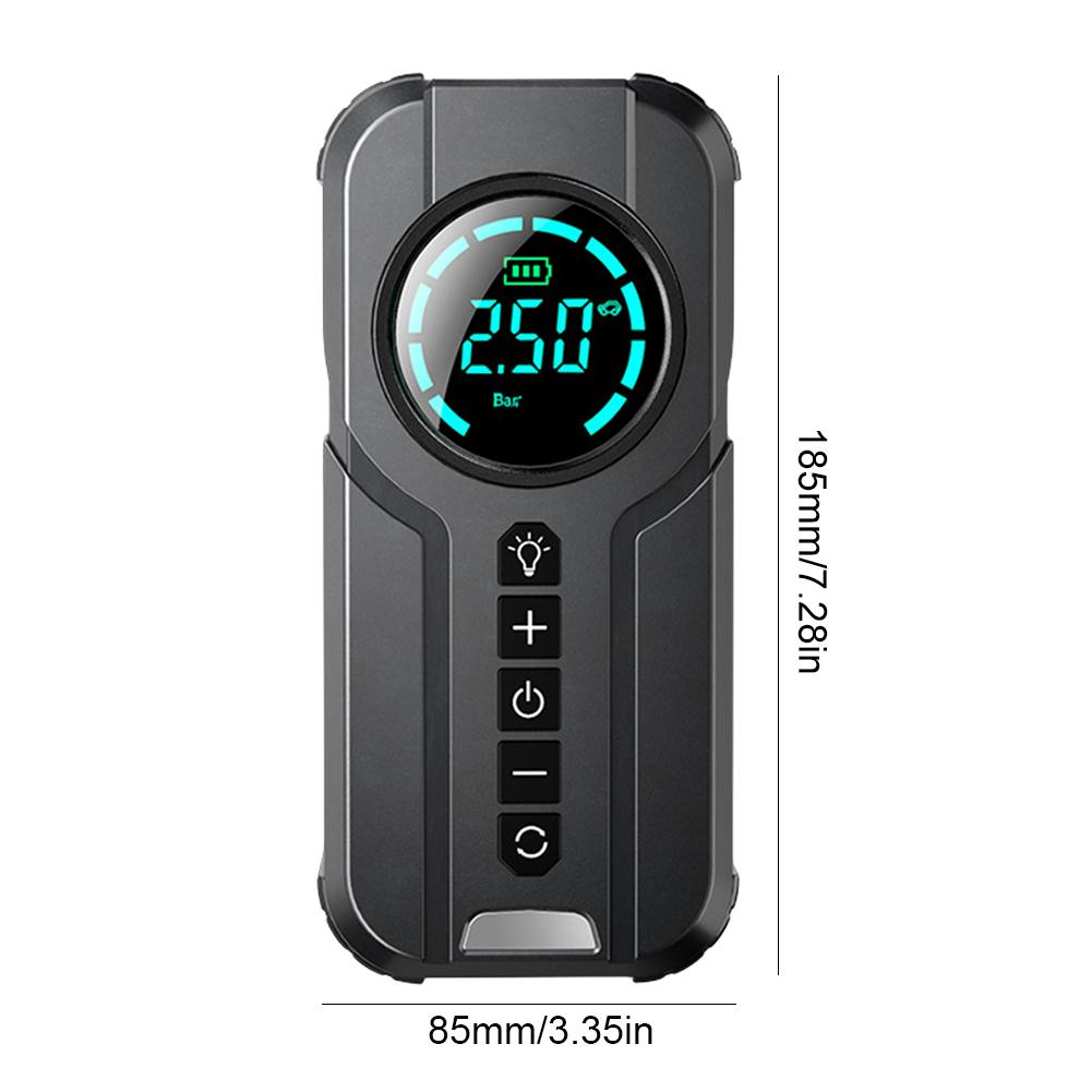 Portable Car Air Compressor 12V 100W Electric Tire Inflator LCD Display Air Pump Digital 150PSI Electric Car Tyre Inflator Wired