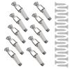 652F 10Pcs Spring Loaded Toggle Latches Catches Clip Drawer Hasp Clasp Duckbill Buckles