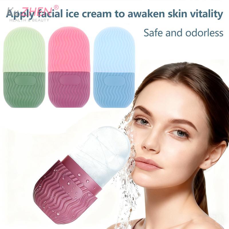 1PC Silicone Ice Cube Mold Ice Roller Massager Mold For Facial Ice Pack Skincare Tools Eliminating Eye Bag Reusable And Soothing