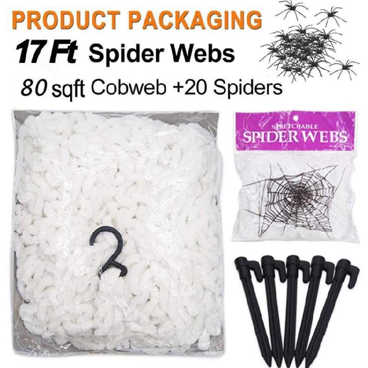 High Detail Realistic Large Spiders Halloween Decoration For Haunting House Bar Event And Horror Themed Party Setups