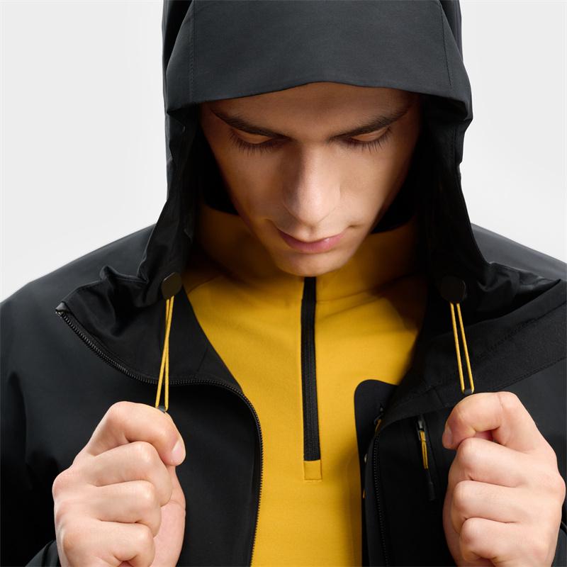 FILA X BBC EARTH Mountain Cocoon Solid Color Fashion Outdoor Jacket Men Jacket Deep-Black A11M437701FBK