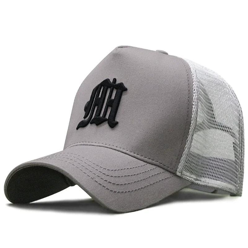 Man Big Head Large Size Mesh High Top Baseball Caps Male Outdoors Plus Size Sport Caps Dad Oversize Trucker Cap 56-60cm 60-65cm
