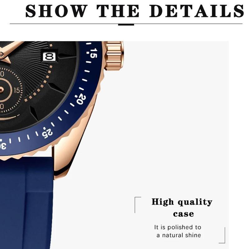 Men Sport Watch Top Brand Luxury Military Waterproof Male Clock Quartz Business Leather Wristwatch