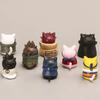 Anime Naruto Figure Toys 3CM Mini Cats Miniatures Kakashi Uchiha Itachi Gaara Q Version Pvc Model Edition Desktop Birthday Gift