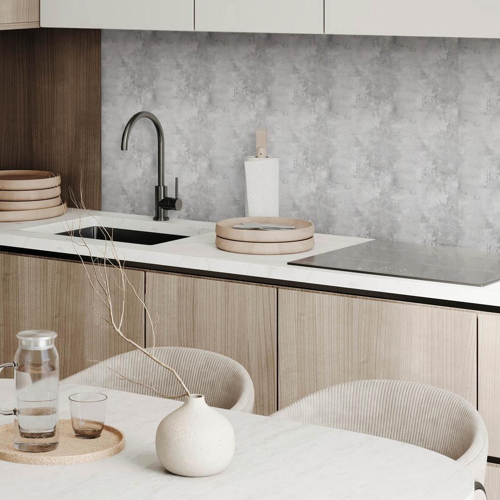 Kafelki Z Nadrukiem Samoprzylepne Winylowe Tekstura Betonu Z Rysami 10X40X20 Cm