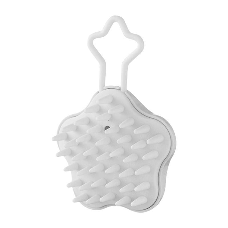 Wet and Dry Shampoo Brush Bath Shower Brush Silicone Head Scalp Massage Comb Hair Washing Comb for Men and Women