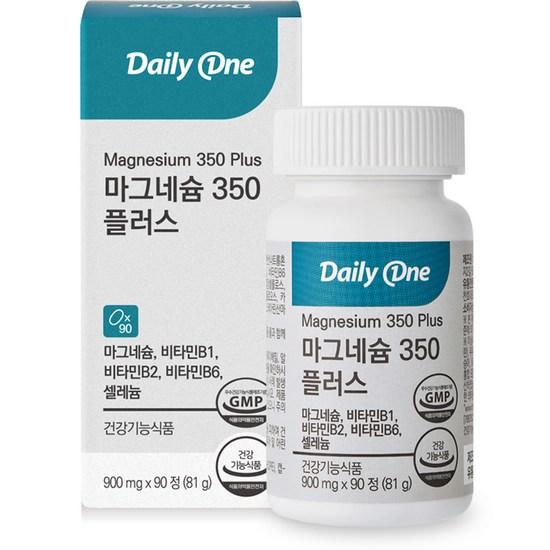 

Daily One Magnesium 350 Plus, 90 таблеток, 1 шт., Корейська здорова їжа