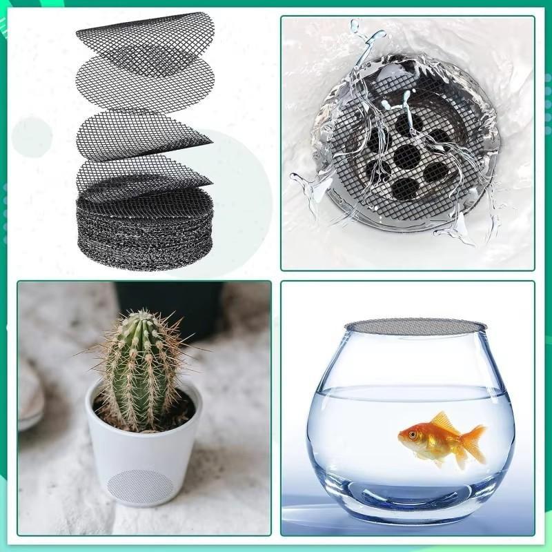 Siatka do doniczek Siatka Okrągły Otwór Drenażowy do Dna Doniczki Zapobieganie Wypłukiwaniu Ziemi Bonsai Kwiat Roślina Narzędzia Ogrodnicze