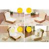 Cellutane Toast Chair, Memory Foam, Washable Cover, Reclining, Made In Japan, DPN1a-14 Tiers - Toast + PN1-92BK