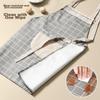 MAXCOOK Apron, Thick Fabric Kitchen Apron, Stain-Proof, Oil-Proof, Waterproof Home Apron, Gray MCPJ8434