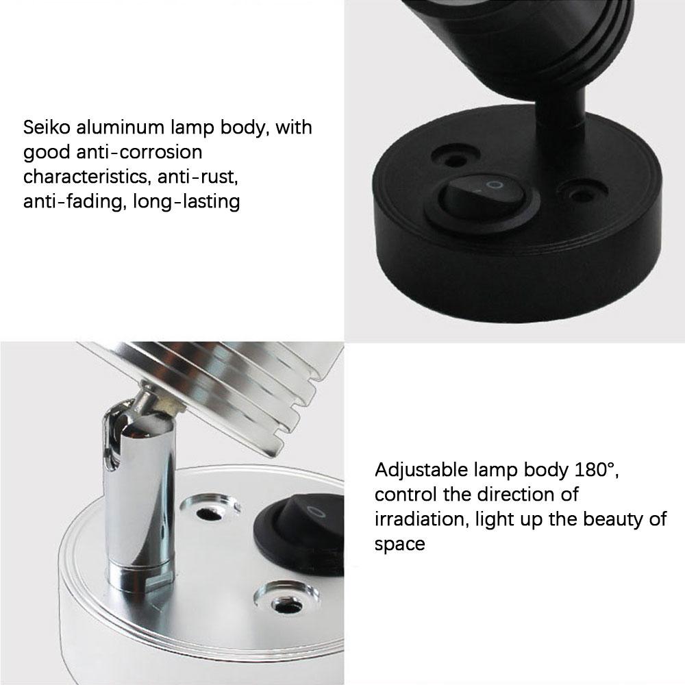 Camper Spotlight Reading Lamp Motorhome Wall Lamp Ceiling Light LED Spot Reading Light Switch Led Camper Accessories