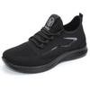 Flying woven mesh shoes men's TEMU polyurethane soft-soled breathable sneakers men's running shoes