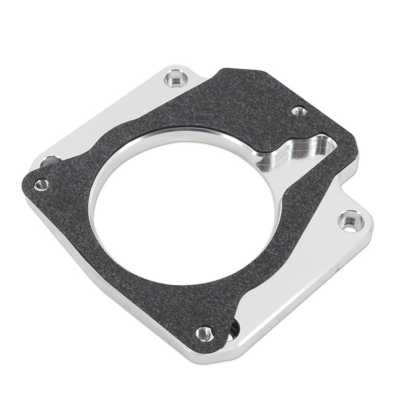 For LS2 For LH6 Throttle Body Adapter Kit for DrivebyWire Systems CNC Machined Aluminum Compatible with 3 Bolt to 4 Bolt