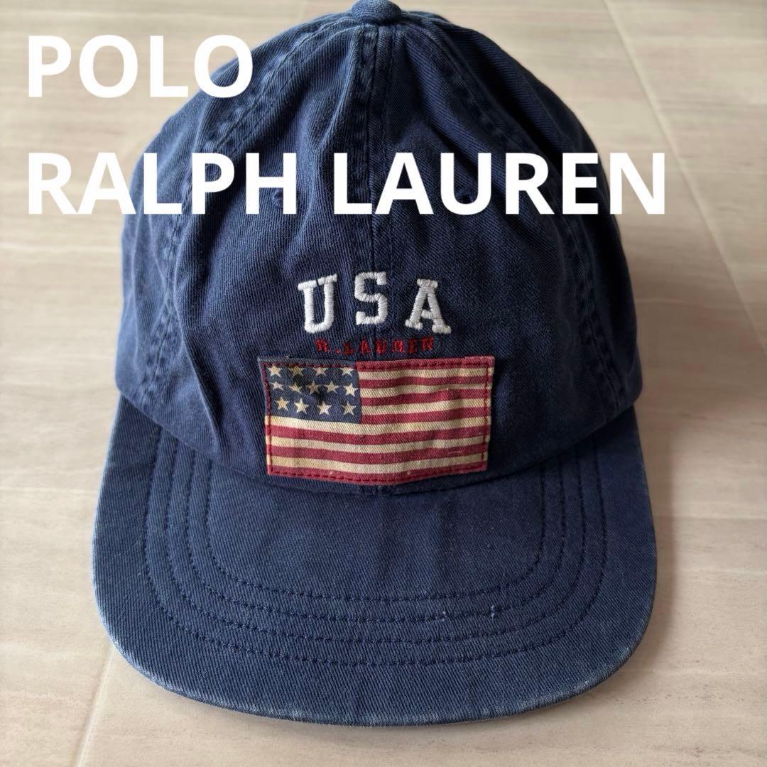 Used POLO RALPH LAUREN Cap Stars and Stripes Navy