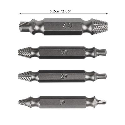 4 Pieces Broken Bolt Screw Extractor for House Construction Work Antirust