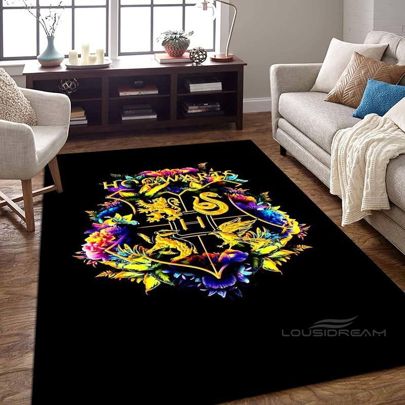 Harry Potter Logo Home Decor Rug, Bedroom Mat, Digitally Printed Movie-themed Mat, Large Play Mat1