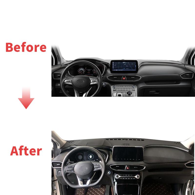 fit for Hyundai Santa Fe Santafe  - Dashmat Dashboard Cover Pad Protective Carpet Car Accessories DashMat Sunshade