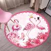 Cute Cartoon Nordic Round Carpet for Bedroom and Dressing Table