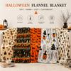 Cozy Halloween Blanket, Soft Throw Blanket for Couch Bed, Decorative Home Decor for Fall Party, Gift for Adults Kids