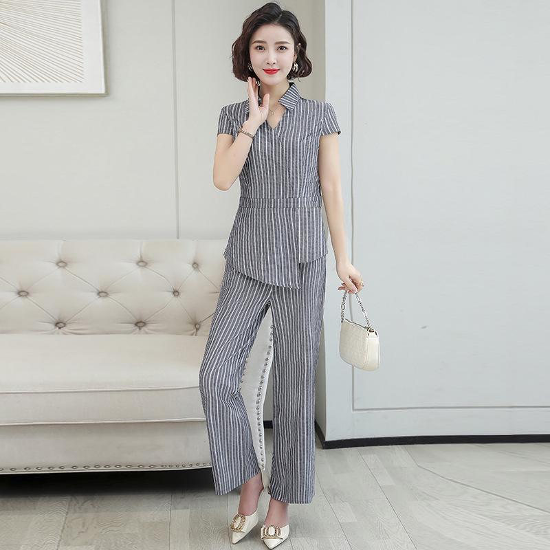 2026 Spring/Summer Floral Casual Two-Piece Set for Middle-aged & Elderly Women