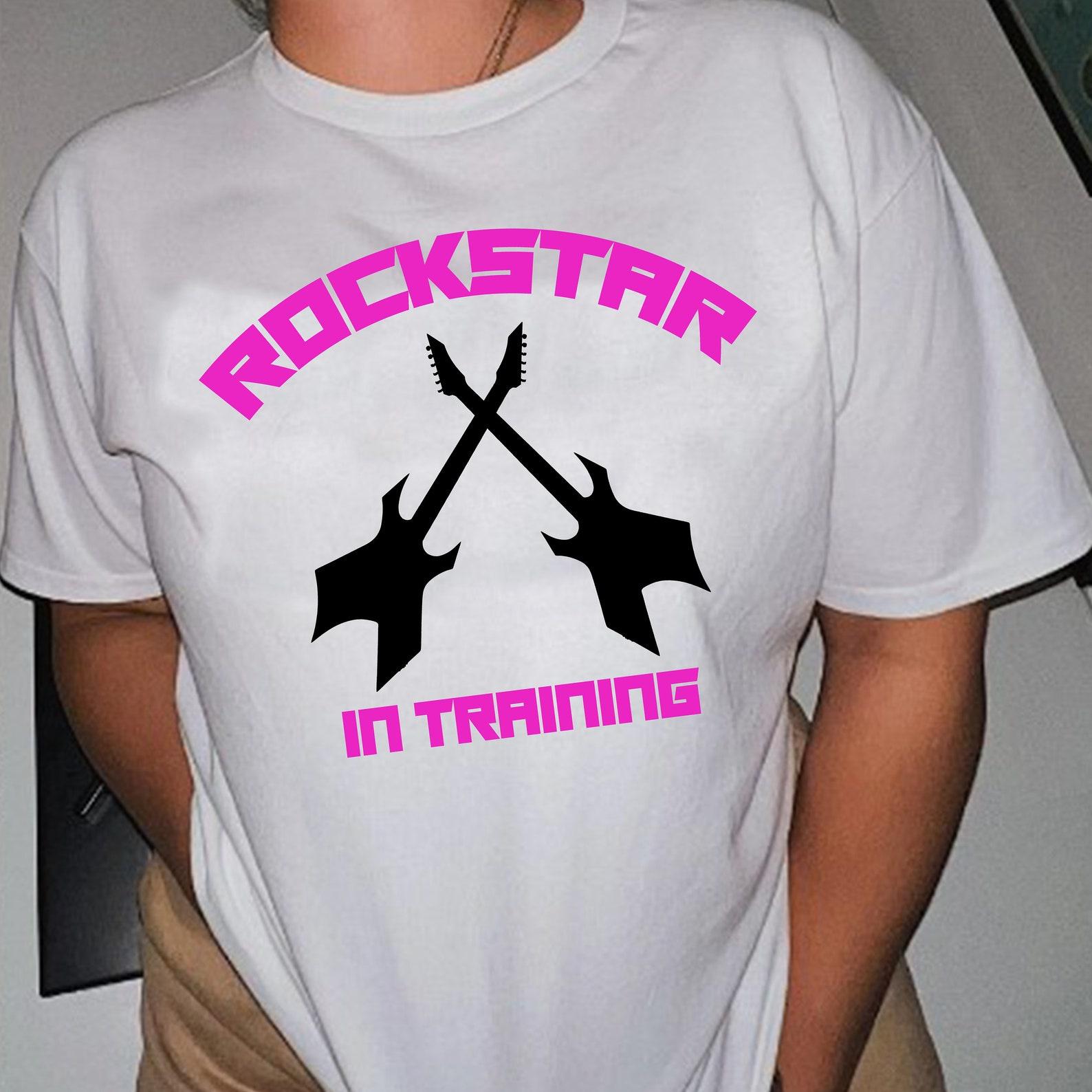 Rockstar In Training T Shirt | aesthetics | y2k | 2000s 2XL