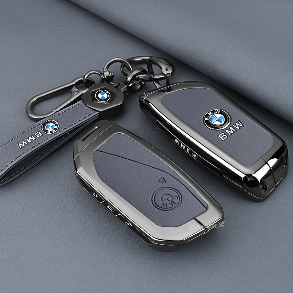 For BMW 5 6 7 Series G30 G32 G60 G11 G70 G05 G18 G65 G07 G67 X5 X7 Keychain Fob Holder New Leather Car Remote Key Case Cover gzbf35