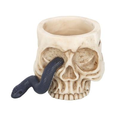Świecznik na tealight Czaszka i Wąż