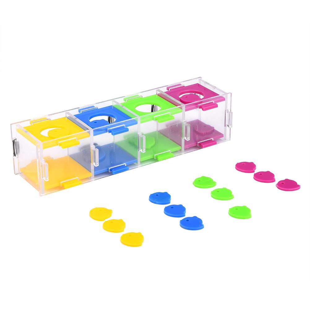 Buntes Papageienspielzeug – Interessante Vögel, Intelligenztraining, interaktives Spielpuzzle