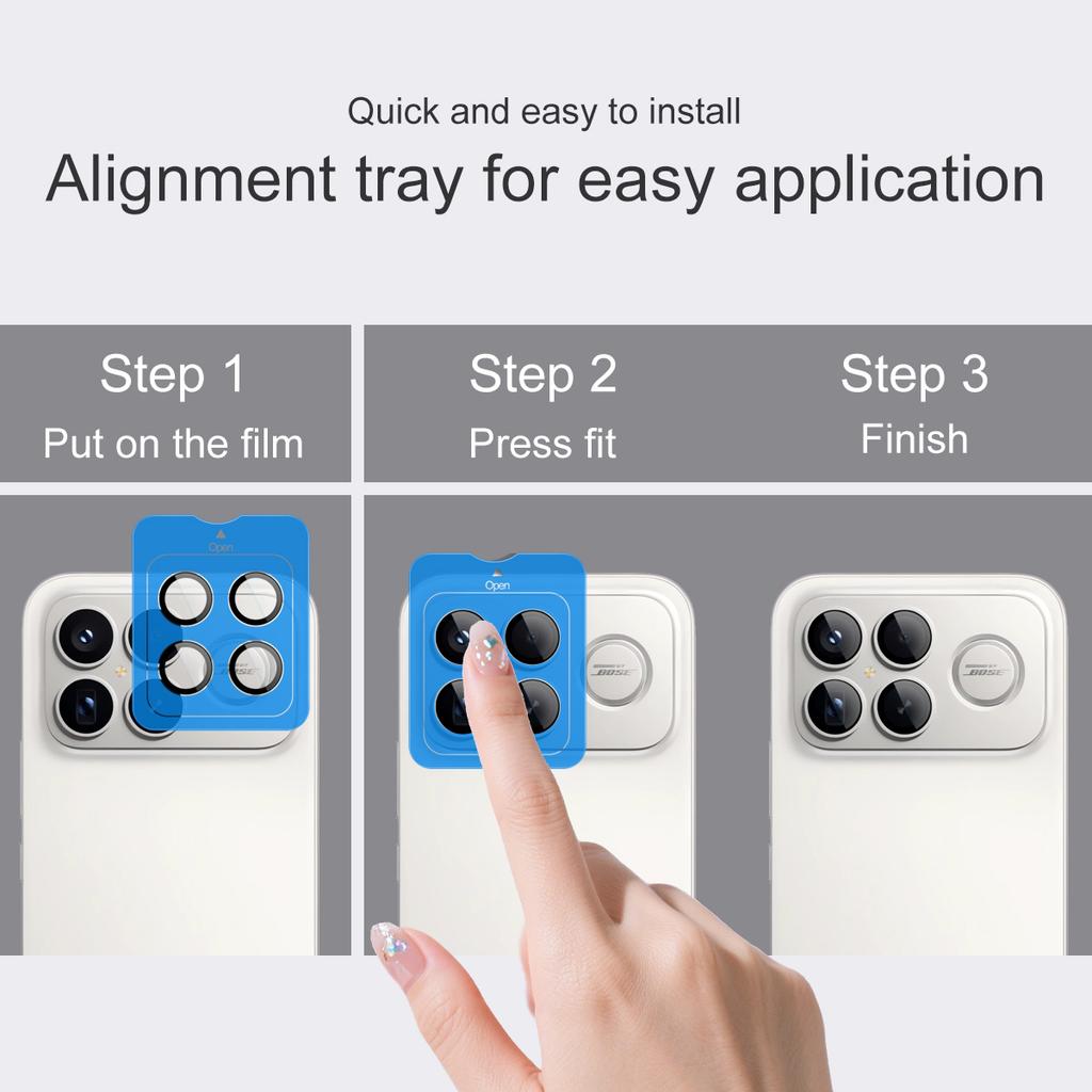 Für Redmi K90 Pro Max 5G Glas IMAK High Definition Glaslinsenfolie Selbstpositionierende Version