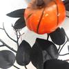 Halloween Black Leaves Ornament Artificial Tree Branches Decorative Plastics Arrange Props Bouquet Desktop Table 3 Styles