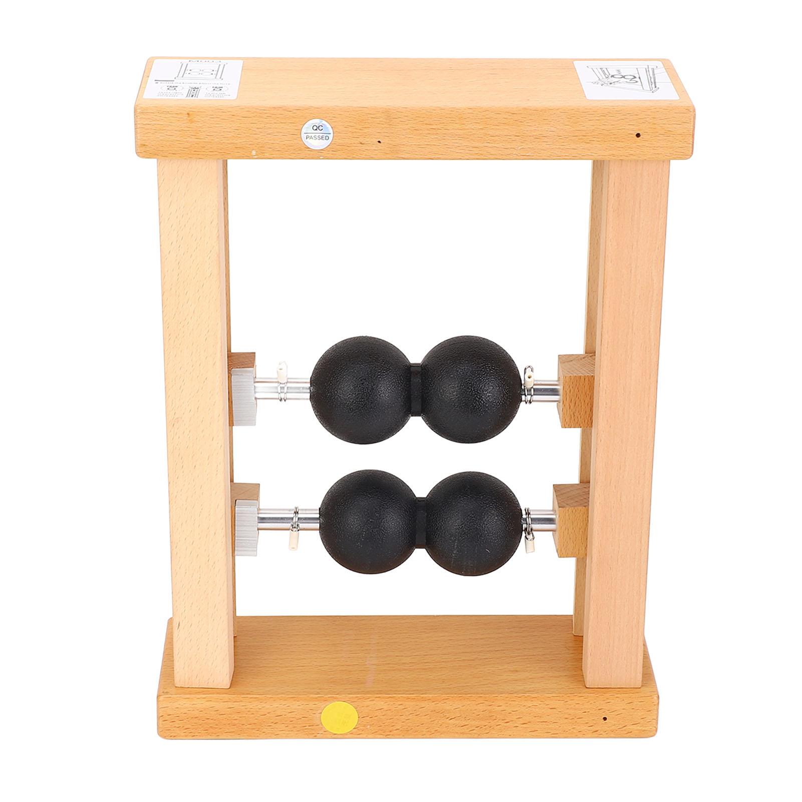 Forearm Massager Roller Adjustable Strength Roller Balls Wooden Non Slip Forearm Massager Roller