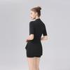 Vestido de Tênis Elegante com Barra de Babados e Shorts Internos