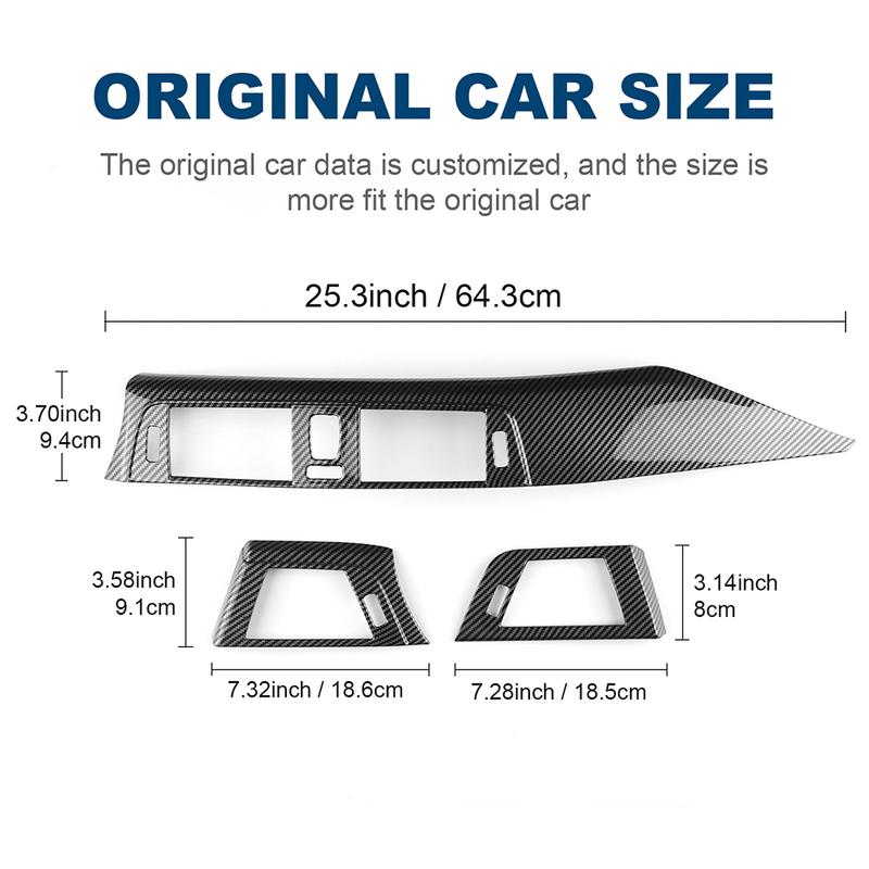ABS Kohlefaser Auto Armaturenbrett Panel Abdeckung LHD für BMW 3 4 Serie F30 F31 F32 F33 F34 F36 2013-2018 Zierleiste Innenzubehör