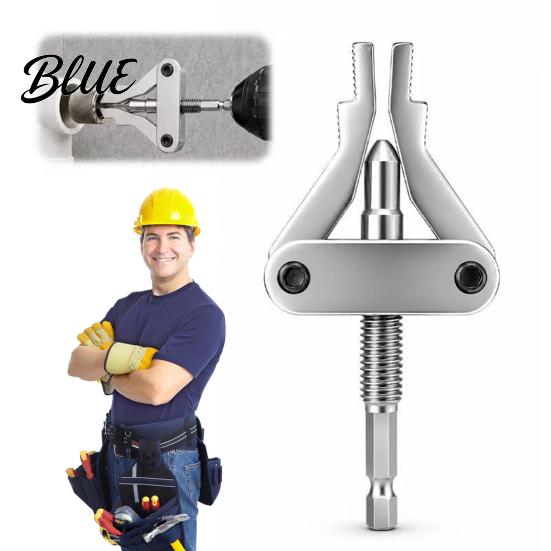 Damaged Bolt Extractor Broken Pipe Tool for 1/2" 3/4" 1" Pipe Screw Thread Valve Disassembly Remover with Universal Hexagonal Handle Effortless