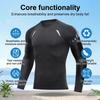 Men's Long Sleeve Swim Shirt Rash Guard Quick Dry UV Protection Surfing Beachwear for Swimming Water Sports and Outdoor Activities