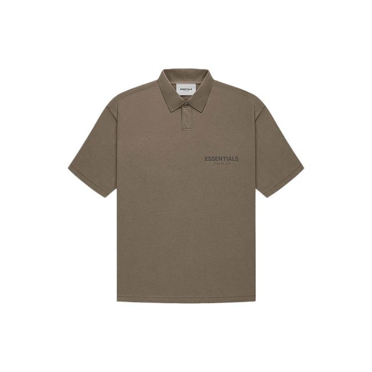 Fear of God Essentials FW21 Logo Polo Shirt 'Harvest' Men's FOG-FW21-004