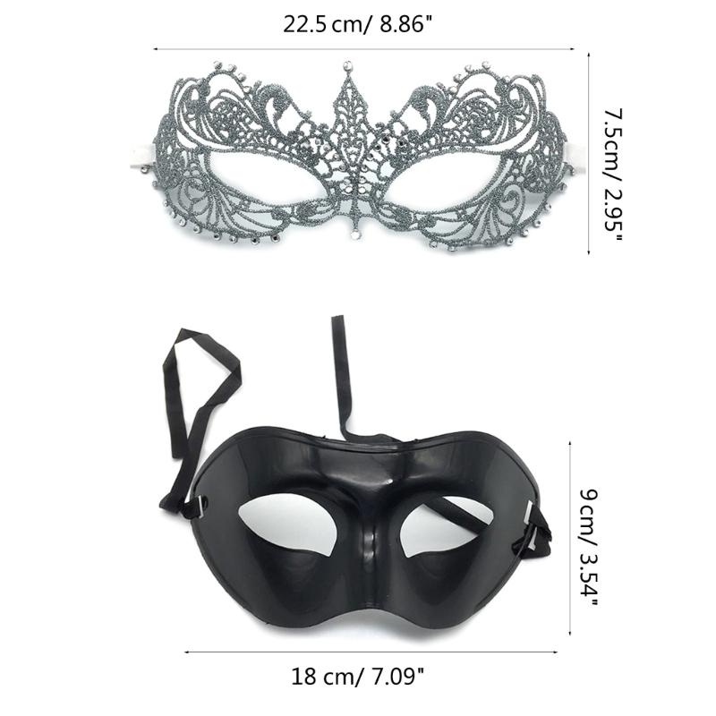Couple Masquerade Mask Lace Mask Half Face Mask Eye Mask Venetian Party Mask Halloween Costume Mask Mardi Gras Mask